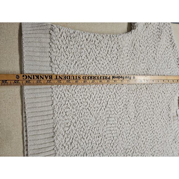 Full Circle Trends Cream Colored Button Shoulder Fuzzy Women's Sweater | 2XL - Picture 8 of 8